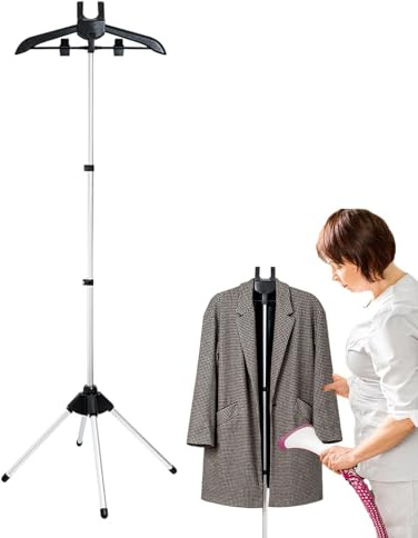 Genérico Perchas para Plancha De Vapor | Soporte De Planchado Vertical | Rejilla De Vapor Plegable para Ropa Portátil Soporte De Hierro De Vapor Soporte para Accesorios De Planchado A Vapor