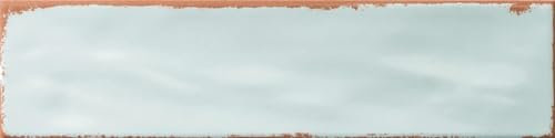 Wavy Aged Rusty Distressed Paint Peel Effect Menthol Light Blue 7.5x30cm Ceramic Gloss Metro Wall Tiles for splashback Above Sink/Shelf or Under Mirror (Pack of 20 Tiles)