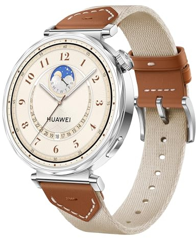 HUAWEI Watch GT 5 41mm Montre Connectée, Design aux Lignes épurées, Nouvelle expérience de Course à Pieds et de Cyclisme, Suivi de la santé, Jusqu'à 7 Jours d'autonomie, Marron, Exclusivité Amazon