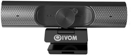 Oivom 1080P Webcam with Speaker and Microphone, 3 in 1 USB Webcam Plug and Play, Compatible with Windows, Mac and Android