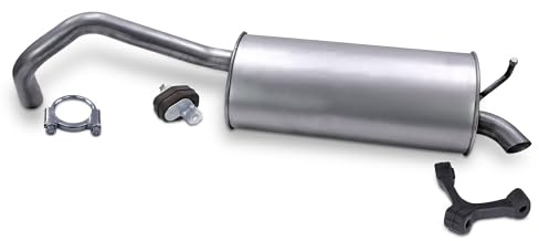 ATEC Germany Endschalldämpfer + Montagematerial | Kompatibel mit: SEAT IBIZA IV, IBIZA IV SC, IBIZA IV ST, SKODA FABIA II