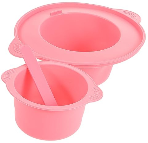 minkissy Silikon Wachsschmelzschale 400 Ml Antihaftbeschichtet Faltbar Selbstgemacht Masken Mischschüssel Für Haarentfernung Salon Und Zuhause Mit Rührstab Hohe Wärmebeständigkeit