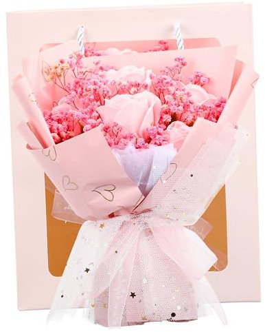 MUELODSIC Bunch Dried Breath Blumenstrauß Einzigartiges Für Valentinstag Romantische Dekoration Für Freundin Trockenblumenstrauß Für Geburtstag Und Besondere Anlässe