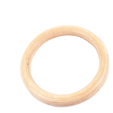 Yabauuop 2 Stück Turnringe Holz, Gym Ringe Gymnastikringe Ringe Turnen Für Fitness 32mm, Für Heimfitnessstudio, Zugtraining, Klimmzüge Und Dips (Hebeseil Nicht Im Lieferumfang Enthalten)