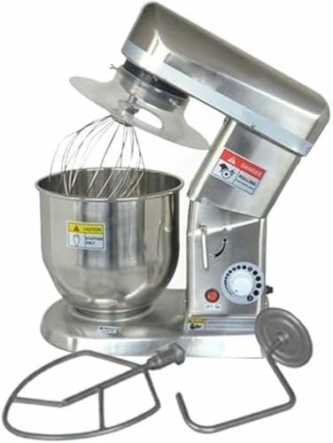 VYUJHNBG Miscelatore Alimentare Commerciale, Miscelatore Stand in Acciaio Inossidabile 300W / 500W con Gancio alla Pasta, Miscelatore Elettrico Multifunzione per Pane E Torta, 3 velocità