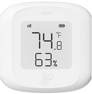 Glayent Tuya Smart WiFi Sensore di Umidità Temperatura Termometro Igrometro Interno con Display LCD per la Casa