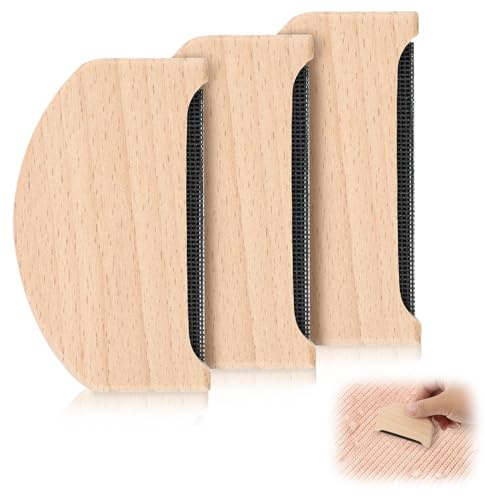 3 piezas de removedor de bolitas – Peine de cachemira y peine de lana, peine manual de pelusa para jerséis, cachemira y tejidos, herramienta de limpieza para el cuidado de la ropa