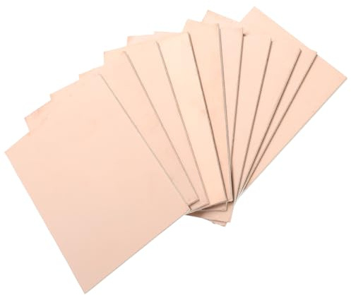 CATIEBYE 10 Stück Beige Pcb Leiterplatten aus Kupfer und Kunstharz Zuverlässig und Einfach zu Löten für Elektronische Experimente und Projekte