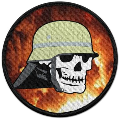 Patch Feuerwehr Feuerwehrmann Freiwillige Helm Moral Skull Totenschädel #21386