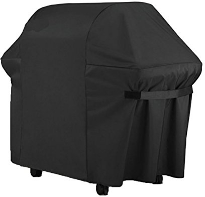 HONGCI Grill Abdeckhaube, 600D Oxford-Gewebe Grillabdeckung Wasserdicht BBQ Cover Schutzhuelle Haube Grill Abdeckplane für Weber, Brinkmann, Char Broil, Holland, Jenn Air und Landmann (132*66*109cm)