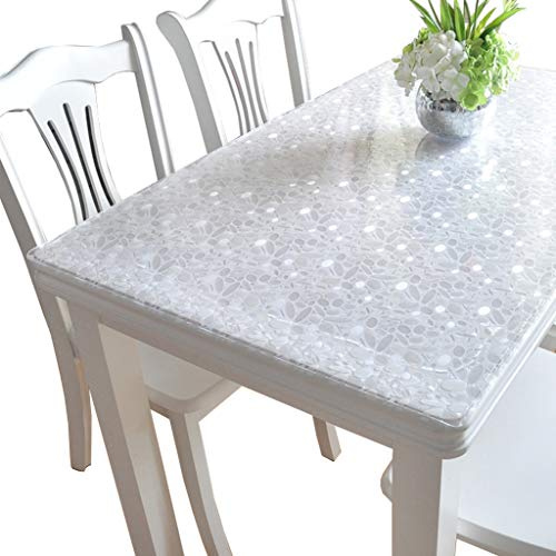 CIEEIN CIEHT PVC Tovaglia Vetro Morbido Piatto di Cristallo Copertura di Protezione Mobili Motif galets Spessore 1.2mm Dimensioni 80 * 120cm