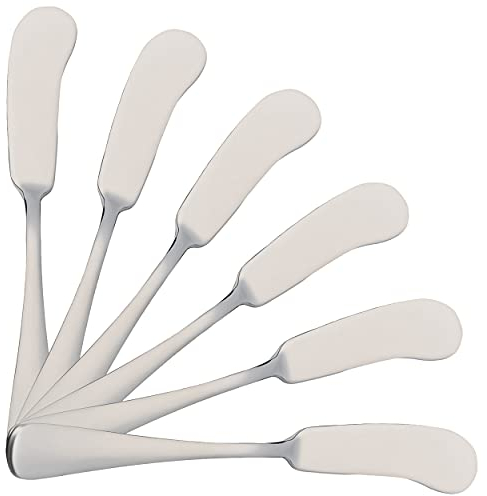 H HANSEL HOME 6 Buttermesser 16,5 x 2 cm Hochglanzpoliert Edelstahl 18/0