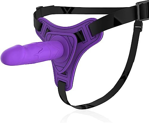 Godes Ceintures,Godemichet pour Femmes Strap-On Harnais Godemichet Réaliste Sex Toys pour Lesbien Masturbation des Femmes