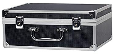 Samnuerly Flightcase mit Schaumstoff, abschließbarer Aufbewahrungs-Werkzeugkasten, universelle tragbare Aluminiumbox, Tragetasche für Messgeräte