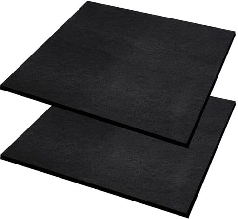 NQEUEPN 2st 50cm Ölablass Spritzschutz, Quadratisches Oil Drain Splash Pad Zuverlässig Öltropfmatte für Den Unterwagen Ölablasswannen Spritzpad zum Wechseln der Ölgetriebe Ablasswanne (Schwarz)