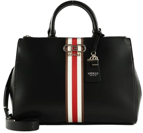 GUESS Nelka Status Satchel Black