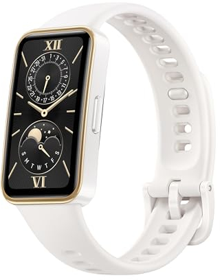 HUAWEI Band 9, bequemes Tragen, TruSleep 4.0, wissenschaftlich basiertes Schlaftracking, bis zu 14 Tage Akkulaufzeit, 100 Verschiedene Trainingsmodi, iOS&Android, Deutsche Version, Dawn White