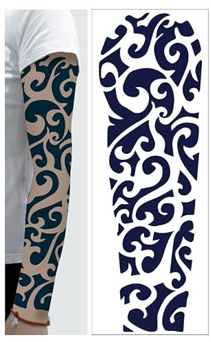 Juice Herbal Full Arm Tattoo Sticker 15 Days Vattentät Och Svettsimulerad Flower Arm Full Arm Tatuering Semi-Permanent Tattoo Sticker
