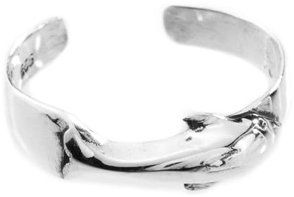 Windalf Zehen-Ring Flobby 4 mm Delfin Fuß-Schmuck 925 Sterling-Silber