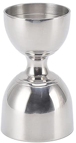 Jigger à Cocktail en Acier Inoxydable, Mesure de Tir, Bar, Liqueur, Large Ouverture, capacité de 30/60ml (30/60ml Classique Argent)