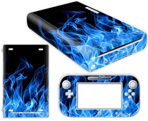 Wonhomke 1set Vinyl Skin für Nintendo Wii U Schutzhülle Decal Wrapping Cover Game Console Decor Aufkleber Full Set Anti-Scratch (PS4-004)