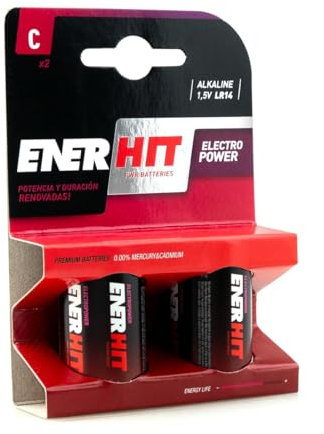 PILA ALCALINA LR14-C BL.2: Energia duratura e affidabile per i tuoi dispositivi. Ideale per giocattoli e telecomandi. Potenza compatta e prestazioni elevate garantite.