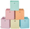 SONGMICS Boîte de Rangement, Lot de 6, Panier, Coffre Pliable, Bac, 30 x 30 x 30 cm, en Tissu, pour Étagère Cubique, Organisateur Coloré, pour Chambre, Salon RFB230X01