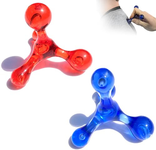 HESUSUSI Triggerpunkt Massagegerät Triggerpunkt Drücker Body Massager Trigger Point Triggerdinger Massage Tool für effektive Selbstmassage Körpermassagegerät für Rücken, Nacken, Arme, Beine