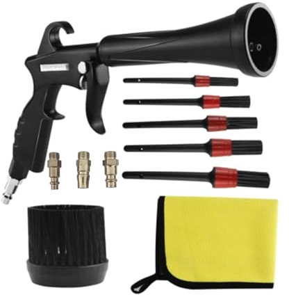 Juego de soplado de aire ABS resistente y metal, accesorios intercambiables, herramienta de limpieza industrial, compresor de aire