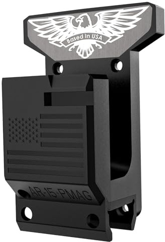 CZMYCBG 2-in-1-Waffenwandhalterung für 223/5,56-Gewehr und Magazine, Hält 350 Pfund Spannung Stand, Quick Defense-Waffenwandhalterung Aus PA-Material Kann Horizontal Oder Vertikal Montiert Werden