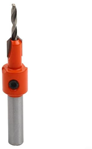 Yhenlovtt Herramientas de avellanado hechas de materiales perfectamente adecuadas para todas tus necesidades de perforación en carpintería (3 x 8 mm)