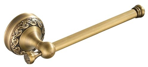 Toalettpappershållare I Antik Mässing, Väggmonterad Toalettpappershållare För Badrum, Dekorativa Badrumstillbehör I Vintageguld