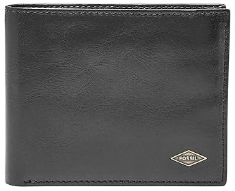 Fossil Herren Quinn Leder Bifold Geldbörse 11,5 cm L x 2 cm B x 9 cm H
