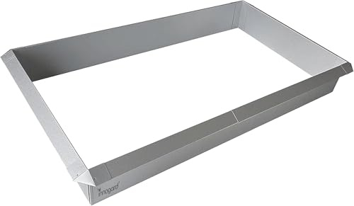 innogard Schneckenzaun 24er-Set Schneckenschutz Metall feuerverzinkt | 20X Seitenteil 1m x 25cm, 4X Außenecke 90°, Schneckenabwehr ohne Chemie für Beet & Hochbeet, Schneckenbarriere