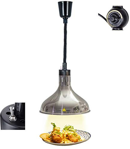 YXRJJT Lampe Chauffe-Plats, Lustre Cuisine pour Réchauffer Les Aliments, Lampe Chauffante avec Ampoule 250W pour Buffet et Hôtel, Longueur Réglable 60-180cm, Couleur Multiple