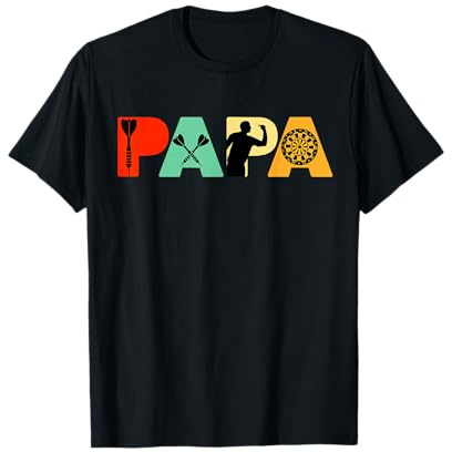 Dart-Meister-Papa-T-Shirt, Lustiges Papa-Vatertagsgeschenk T-Shirt