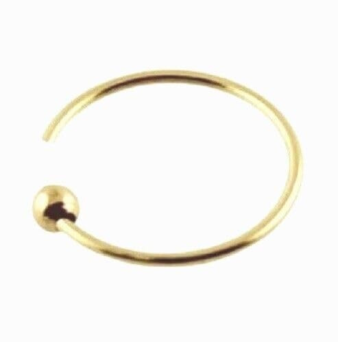 Ringe I Nasenpiercing I Echt 750 Massiv Gelbgold I Durchmesser 8 mm I Intim Tragus Helix Septum I 45062-8 I