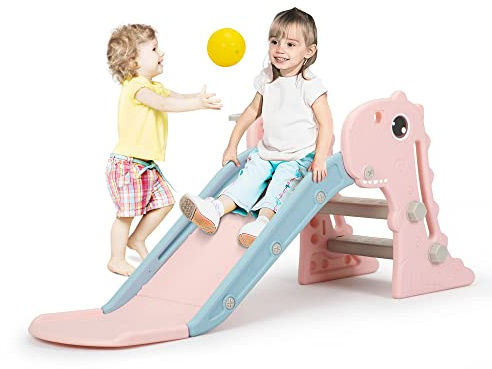 Nyeekoy 3 in 1 Toddler Slide Indoor & Outdoor Playground