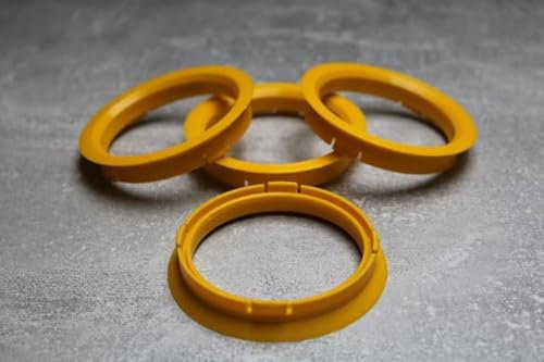 Zentrierringe Distanzringe 74,1 mm x 65,1 mm hellgelb für Alufelgen