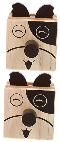 EXCEART 2St Kätzchen Brillengestell bürogeschenk office organizer Brillenregal Kugelschreiber Becher Hund Make-up Pinsel Brillenhalter für Schreibtisch Desktop-Stifthalter Karikatur rahmen