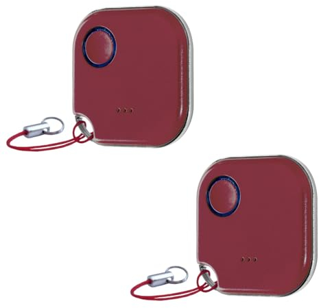 Shelly BLU Button1 | Confezione da 2 | Pulsante di azione e di attivazione della scena controllato Bluetooth | Domestica | App iOS Android | Lunga durata della batteria | Indicatore LED | Ampia