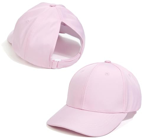 YAMEE Berretto da Baseball per Ragazze Cappellini da Baseball Coda di Cavallo Estivi Traspirante,Cappello Bambino Bambini Cappello da Sole Cotone con Protezione UV,Sport Vacanza Spiaggia All'aperto
