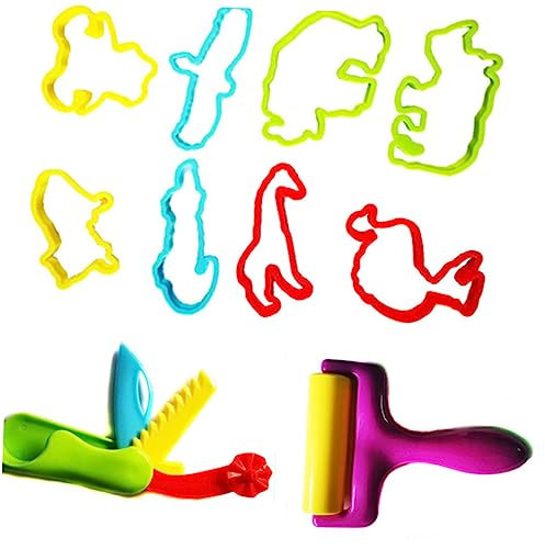 HONMEET 42pcs DIY Colored Clay Kit Farbige Schlammformen Plastilinform Set Clay Art Tools Für Die Heimschule