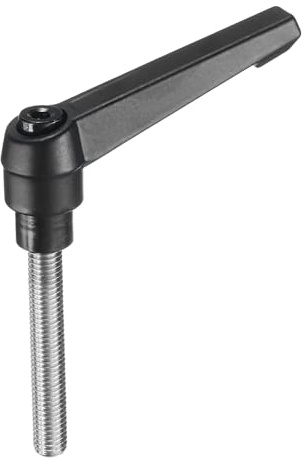 QUARKZMAN Klemmhebel Griff M8 x 50mm Spannhebelgriff Gewindestift | Handknöpfe Druckknopf Drehgriffe Bolzen Maschinengriffe, 304 Edelstahl, Verstellbar, Für Schweißgeräte Druckgeräte
