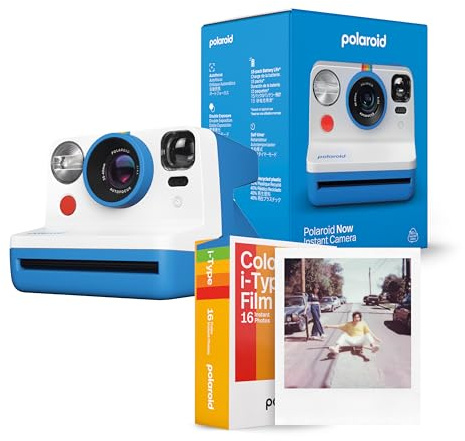 Polaroid Now Generation 2 Starter Set, Polaroid Now + 2 i-Type color films (Blue)