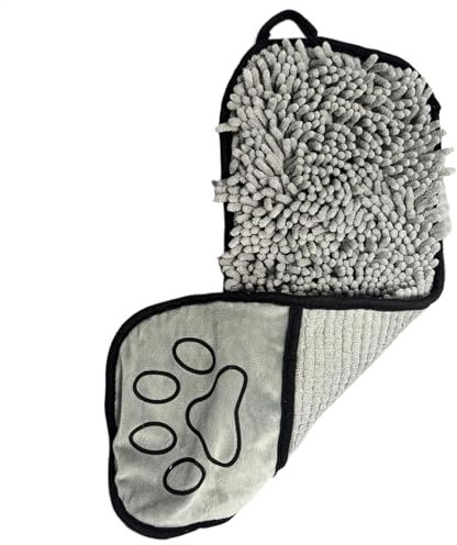 Jingmiger Trockentuch für Hunde, 55 x 20 cmMikrofaser Haustier Badetuch, Saugfähiges, weiches Hundehandtuch, Badezubehör, Schnelltrocknendes Haustier Trockentuch, für Alle Hunde Katzen