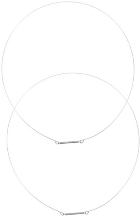 Luxshiny 2 Pcs 36cm Washing Machine Door Boot Seal Retaining Rings Stainless Steel Spring Wire, Washer Replacement Parts Compatible Front Loaders