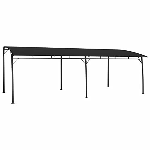 Tenda - Pergola de jardin - 6 x 3 x 2,55 m - Durable - Abri solaire élégant - Pour terrasse, arrière-cour et jardin - Gris anthracite