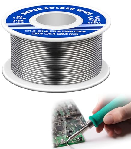 1 Rolle lötdraht,Soldering Wire,Lötzinn 1 mm 100g,Lötdraht Unterer Schmelzpunk,lötdraht für Elektrolöten Heimwerkerarbeite | Lötdraht Unterer Schmelzpunk,lötdraht für Elektrolöten Heimwerkerarbeite