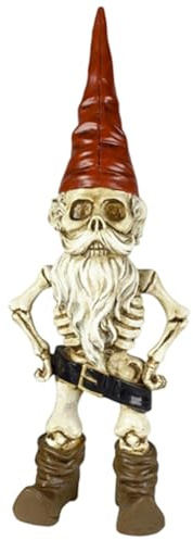 Jorzer Halloween Garden Decor Halloween Gnomes, Zombie Skeleton Garden Decor Resin Dwarf Figurines Horror Ornaments for Patio Yard Lawn Porch